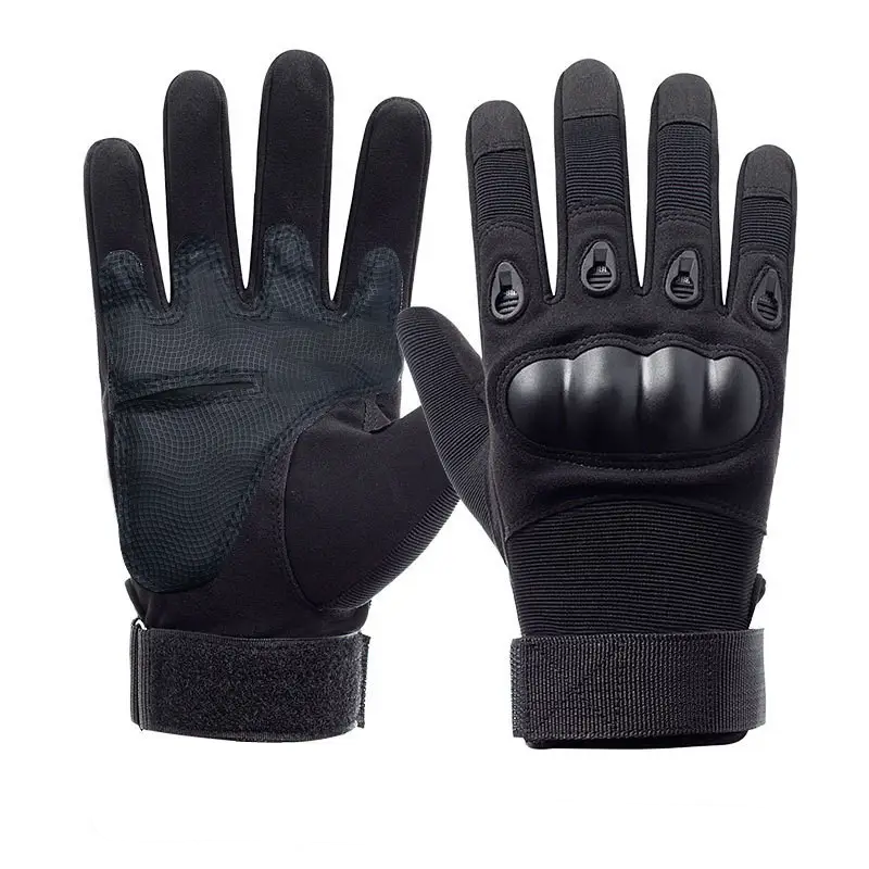 Тактические полнопалые перчатки, черные