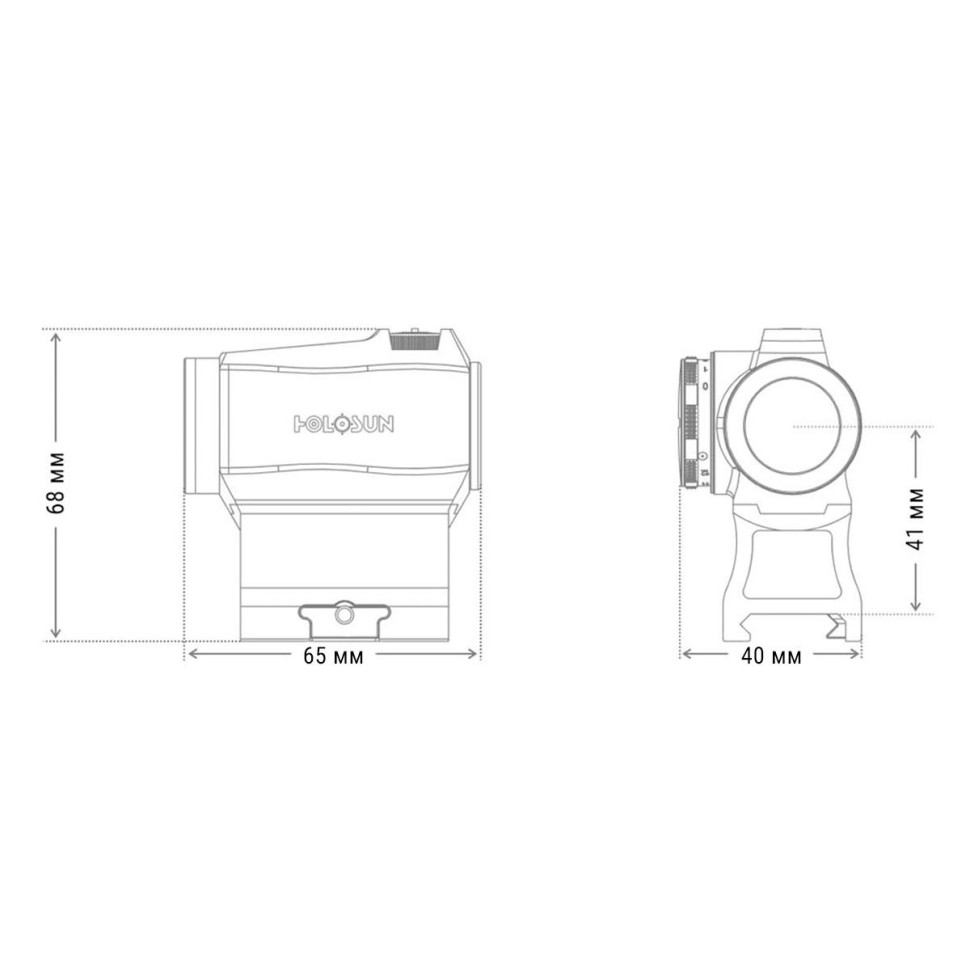 Коллиматорный прицел Holosun HE503R-GD Коллиматорный прицел Holosun HE503R-GD