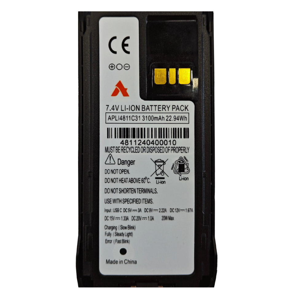Аккумуляторная батарея Agent IMPRES 3100mAh, TYPE-C Side-USB C 2.4A...
